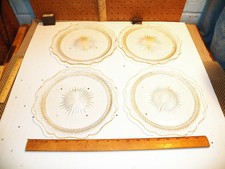 Vintage 1930's Set of 4 JEANNETTE GLASS 