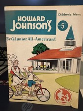 Howard Johnson's Children's Menu VTG 1961-1962 Comic No.5 80C Hot Dog Meal HOJO picture
