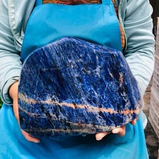 13.35 LB Natural Large Polished Sodalite Freeform Blue Mineral Specimen 5896 picture