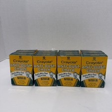 12 pks of NO. 1402 Crayola Binney Smith Anti Dust Non-Toxic Chalk 12 Per Pack picture