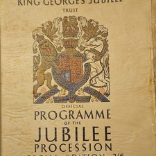 King George's Jubilee Trust Official Programme of the Jubilee Procession picture