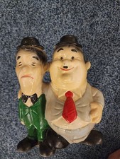 Vintage Ceramic Laurel And Hardy Planter or Pencil Holder By Larry Harmon picture
