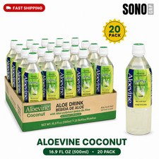 Aloevine Aloe Vera Drink COCONUT - 16.9 Fl Oz (Pack of 20 Bottles) picture