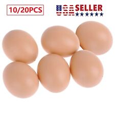 20×Dummy Faux Fake Chicken Eggs Get hens to Lay Eggs Poultry Mannequin Nest Eggs picture