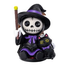PT FurryBones Salem the Witch Skull Resin Mini Figure picture