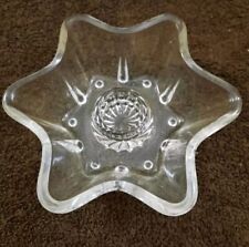 Elegant Vintage Glass Star Taper Candle Holders picture