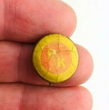 Antique PK Button Stick Pin Logo Initials P K    *Ha46 picture