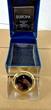 NOS 1990 EUROPA  Mini  Desk Clock 68210 in Original Case READ picture