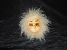 Alaska Native Eskimo Child Face Mask Anaktuvuk Caribou Hide Beaver Fur Inuit Art picture