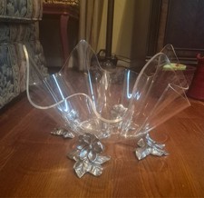 magnolia Arthur Court acrylic serving dish and magnolia stand picture