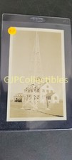 GLH VINTAGE PHOTOGRAPH Spencer Lionel Adams HOUSE BEHIND TALL STEEL TOWER picture