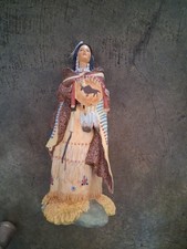 VTG Hamilton Collection Princess of the Plains Noble Beauty Sculpture 1995 9” picture