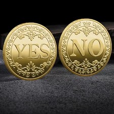 Double-Sided YES/NO Decision-Making Lucky Coin | Gold picture