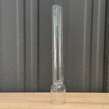 Antique Oil Lamp Glass Chimney 1.5” x 9.5 Kosmos Style Kerosene Lamp picture