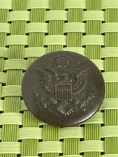 WWI US Eagle Rimless Overcoat Button C. Kenyon Co. New York  - 1 1/8