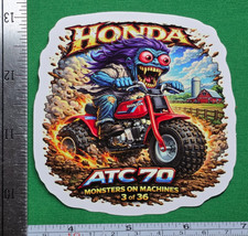 Honda ATC 70 9x9cm Durable Die-Cut Vinyl Sticker 3 of 36 picture
