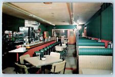 Corpus Christi Texas Postcard Gulf Breeze Grill Interior Restaurant 1960 Vintage picture
