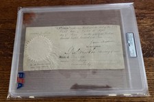 1810 PRESIDENT JAMES MADISON PARTIAL SHIP’S PAPERS PSA/DNA AUTHENTICATED picture