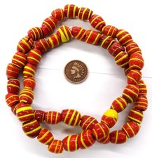Early 1600's style Wire Wound African Trade Beads Bin T186 picture