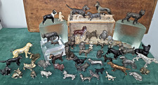 51 Vintage Assorted Metal DOG Figure Figurine All Breeds picture