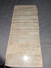 1840 Antique Broadside B A Fahnestock Vermifuge Patent Medicine Pittsburgh PA - picture
