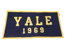 Vintage Yale 1969 College Felt Banner Pennant Nixon Co. 68.5