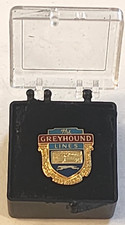 Vintage Greyhound Lines One (1) Year Safe Driving Employee Service Pin Bus picture