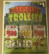NEW pull tickets Triple Trollies - Seal Card Tabs picture