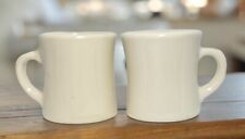 2 Vintage White  Victor Coffee Mugs Restaurant Ware Diner picture