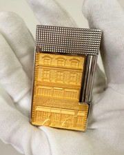 L2 Hotel Particulier 150th. Double Flame Gold Lighter gift box picture
