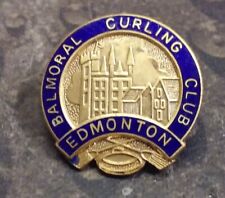 Balmoral Curling Club Edmonton vintage pin badge picture
