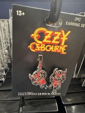 Universal HHN Halloween Horror Nights 2026 Ozzy Osbourne Exclusive Earrings picture