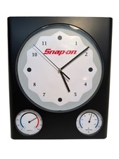 Snap-on 3-in-1 Wall Clock Thermometer Hygrometer Quartz Garage Shop Tested picture