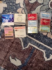 Vintage Medical Pharma Rep Matchbook Lot (10) UNSTRUCK Metallic Foil Pfizer Geig picture