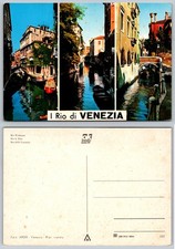 Vintage Postcard I Rio di Venezia Canals Venice Italy ARDO Kina Chrome picture