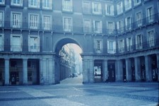 c1970's Kodachrome 35mm Slide, Plaza Mayor Archway Madrid Spain Architecture picture