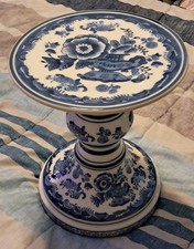 RARE Vintage Dechang Taoci Chinese Ceramic Hand Painted Candle Stand picture