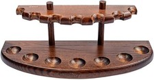 Dr Watson Wooden Pipe Stand for 7 Tobacco Pipes, Handmade Solid Ash Wood picture