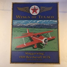 Wings Of Texaco Beautiful Staggerwing 1939 Beechcraft D17S Box In Great Shape. picture