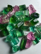 180Carat Mindblowing Rough Tourmaline Natural Multi Color Facet Grade Quality @A picture