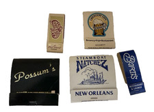 Lot of 5 Louisianna Match Book Covers No Matches New Orleans, St Martinsville, picture