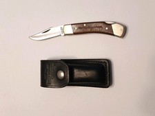REDUCED Vintage HARLEY DAVIDSON POCKET KNIFE & LEATHER SHEATH picture