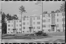 Greenbelt Maryland MD 1930s Farm Security Administration Housing Apartments Car picture