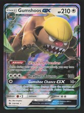 English NM Gumshoos GX 110/149 SM01 Holofoil Pokemon SM Base Set picture
