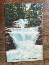 Lace Water Falls Natural Bridge Virginia Postcard picture