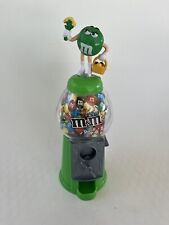 M&M ‘s Candy Dispenser Coin Bank Green Bunny Ears Flowers Easter Basket  NWT picture