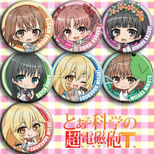Anime 7PCS Toaru Kagaku no Railgun T Manga Cosplay Badge Pin Button Brooch Gift picture