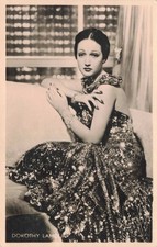 RPPC Actress Dorothy Lamour 1930s Glamour Girl Pretty Lady Real Photo Postcard picture