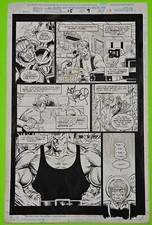 Marvel Comic Book Art Full Page Pencilled Inked and SIGNED by Art Nichols picture