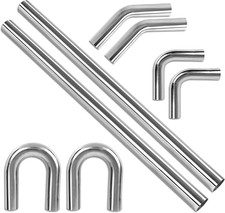 3 Inch O.D. T304 Stainless Steel Exhaust Pipe Kit DIY Custom Tube picture